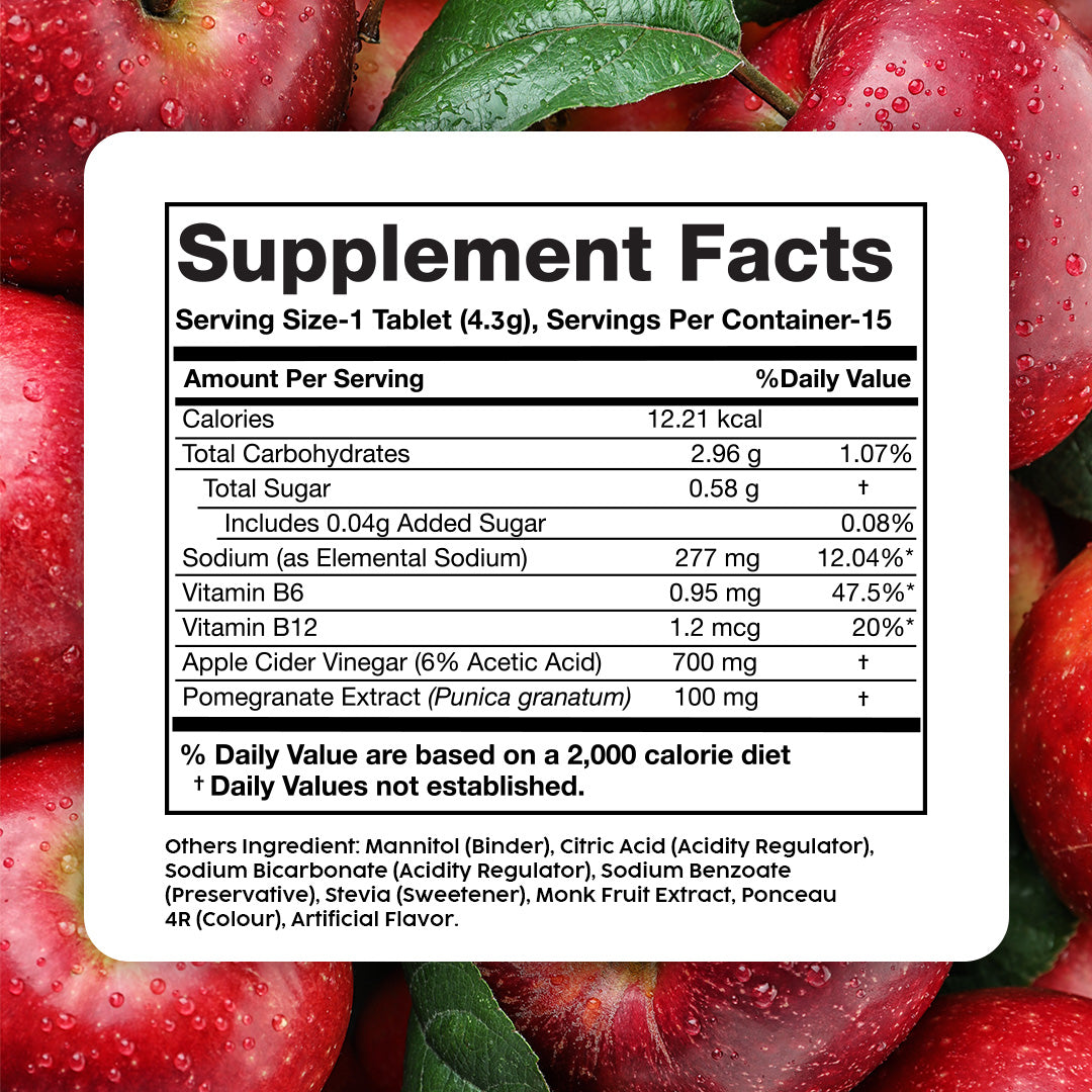 Apple Cider Vinegar Effervescent with 700mg ACV