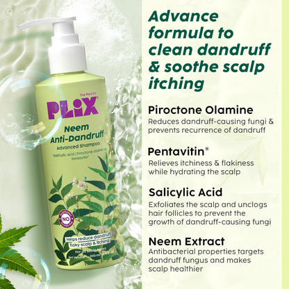 Neem Anti-Dandruff Advanced Shampoo for Reduced Dandruff & Itchiness
