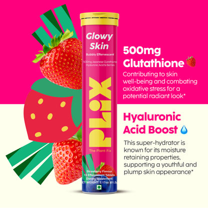 Glowy Skin Effervescent with 500mg Glutathione