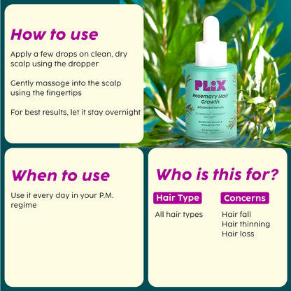 Rosemary Advanced Hair Growth Serum and Shampoo