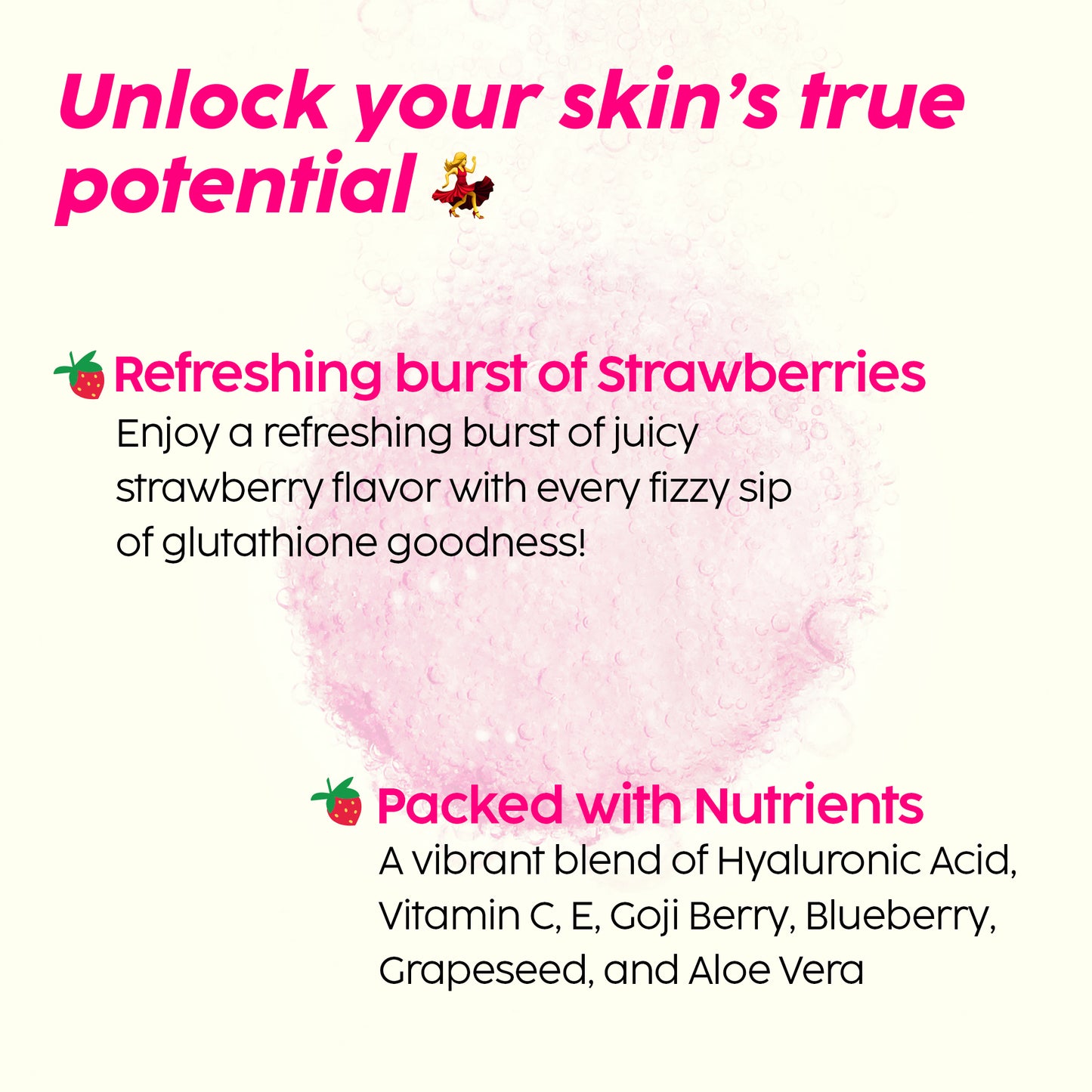 Glowy Skin Effervescent with 500mg Glutathione