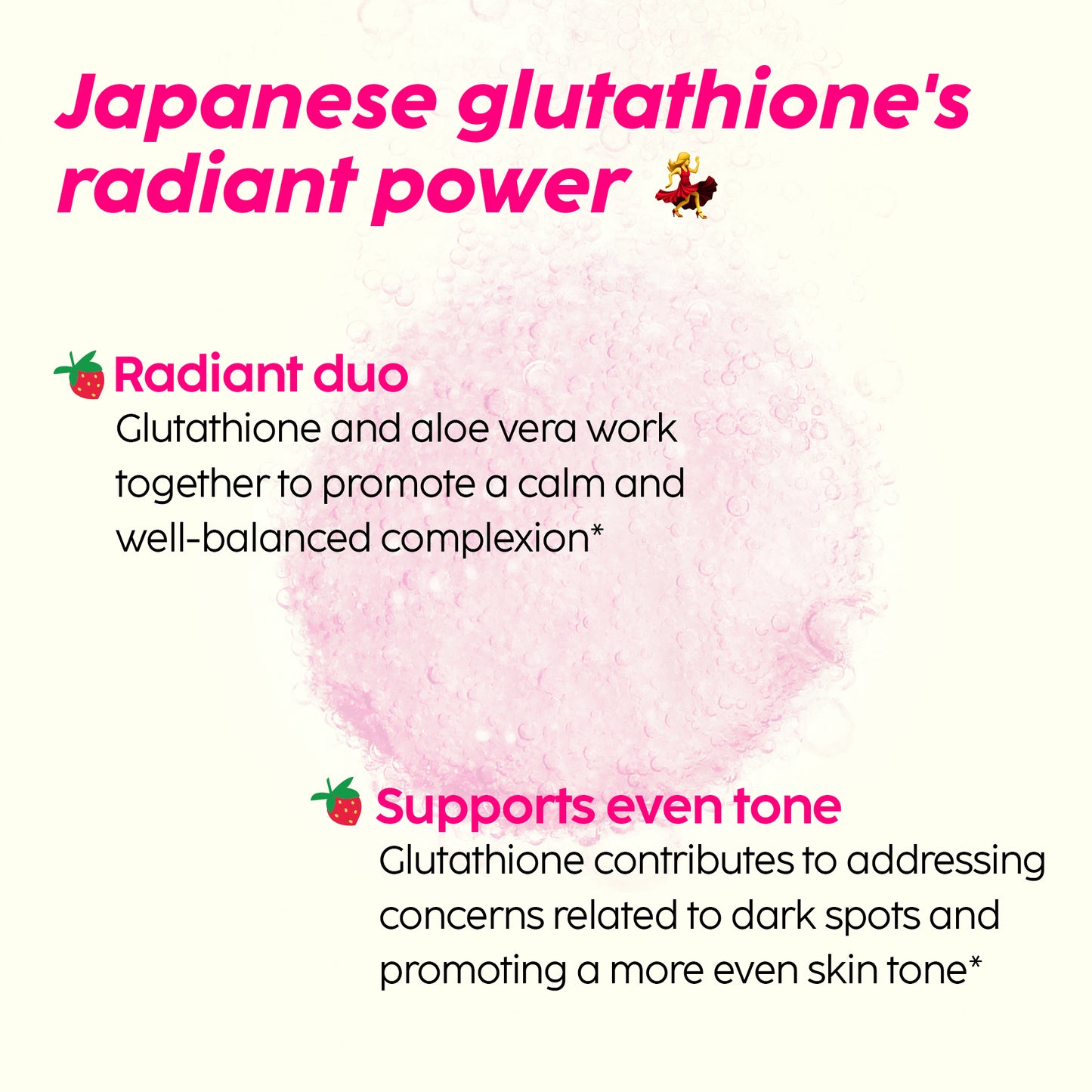 Glowy Skin Effervescent with 500mg Glutathione